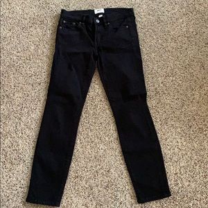 J Crew Black Cropped Jeans